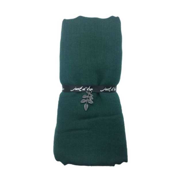 Ensfarvet tørklæde - Billede 5