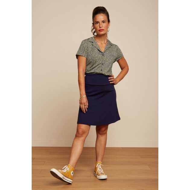 Border Skirt Milano Uni-Evening Blue - Billede 2