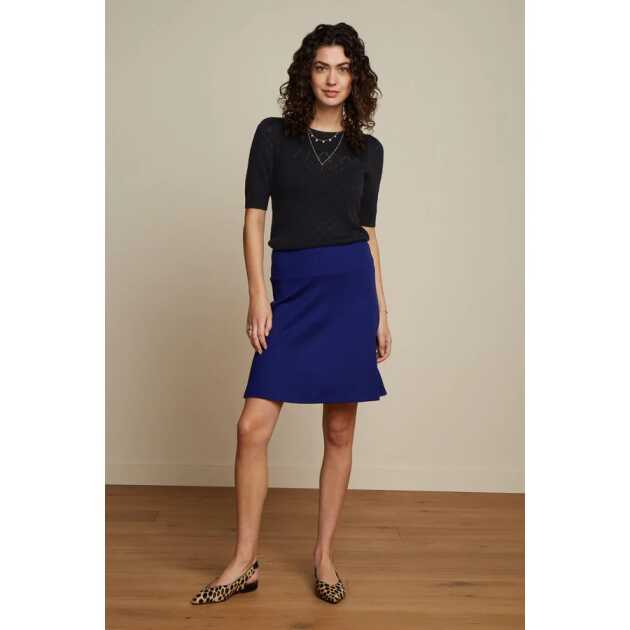 Border Skirt Milano Uni-Peacoat Blue - Billede 3