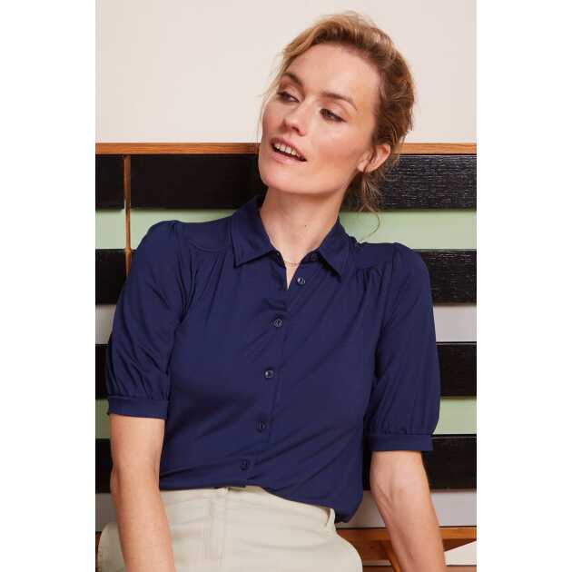 Carina Blouse - Beacon blue