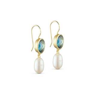 Earrings - gemstones blue