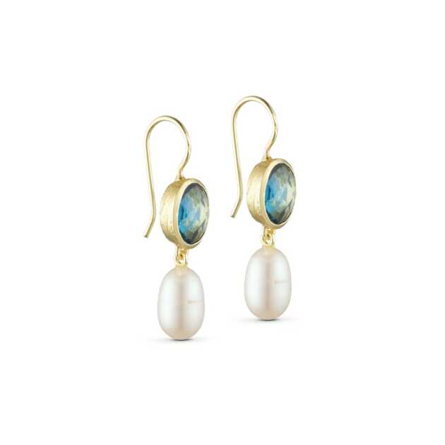 Earrings - gemstones blue
