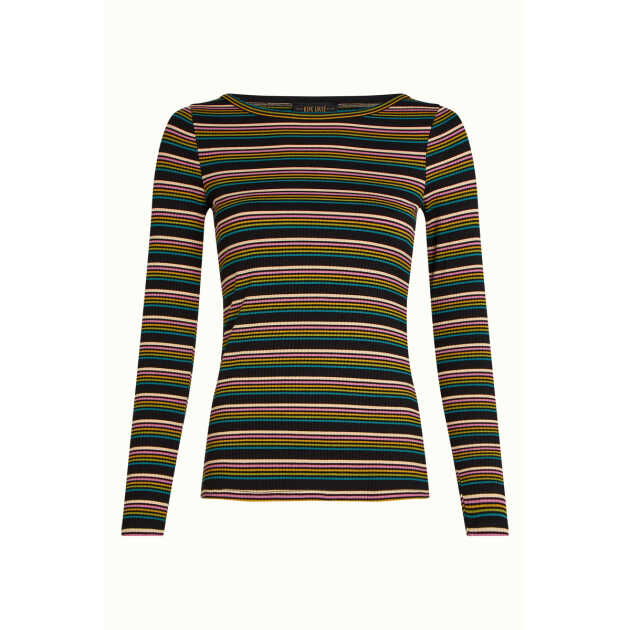 Lili Tee Frostine stripe - woodbine green - Billede 3