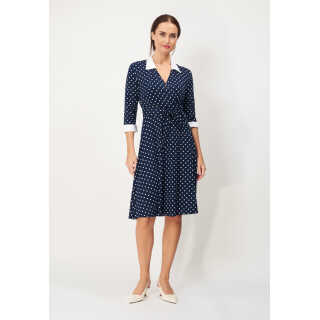 Lynn Dot dress - midnight blue