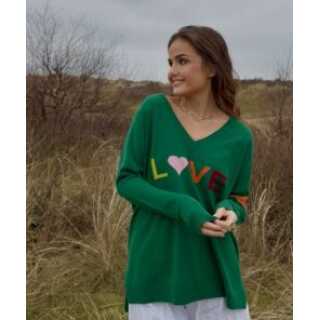 L-12 Cashmere grass V-Neck