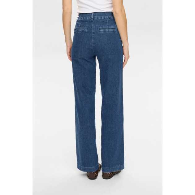 Nuamber Wide jeans - medium blue denim - Billede 2