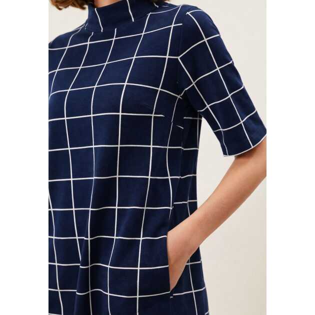 Bernadine - Check dress - navy - Billede 3