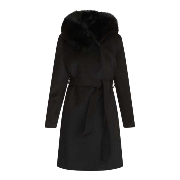 Talia Coat - Black - f