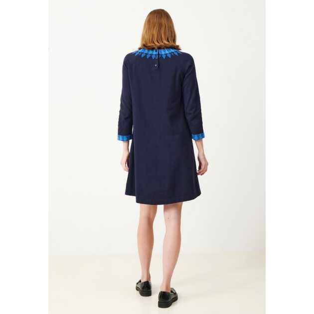 Tindra Dress Navy - Billede 3