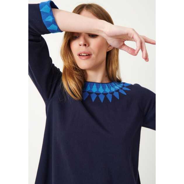 Tindra Dress Navy - Billede 2