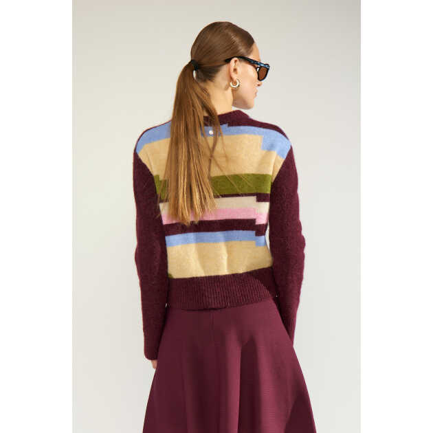 Nuriette pixel stribe pullover - Billede 5