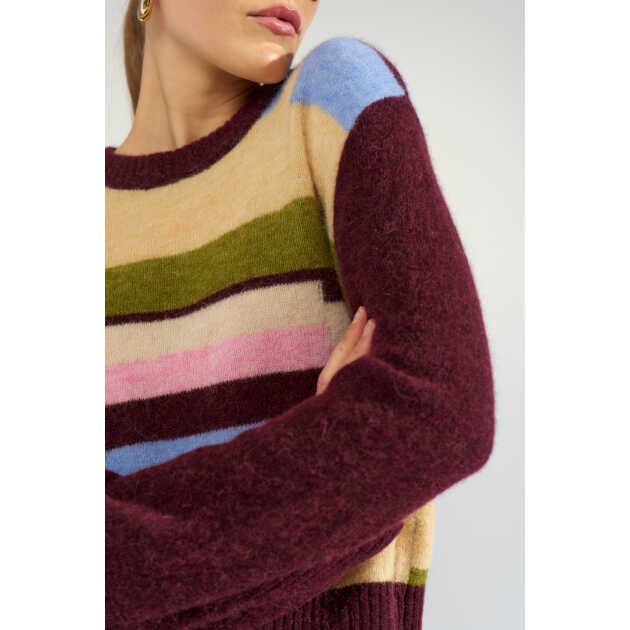 Nuriette pixel stribe pullover - Billede 2