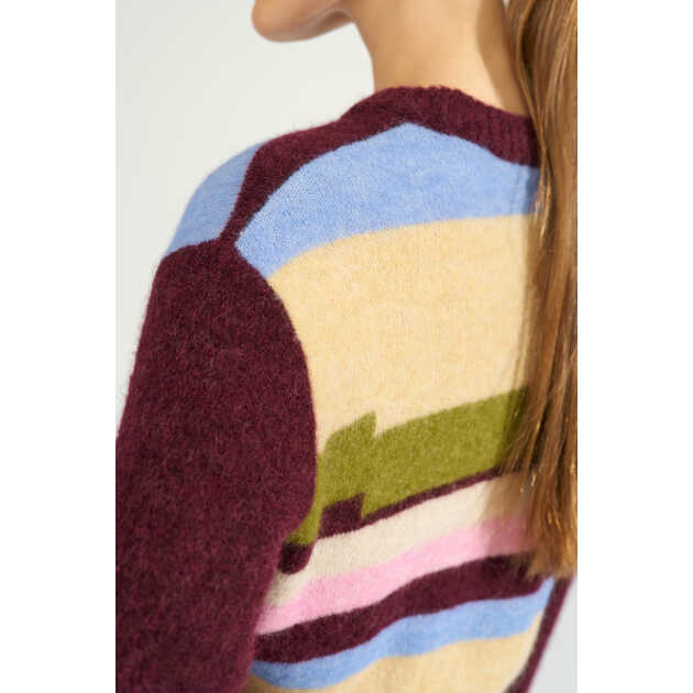 Nuriette pixel stribe pullover - Billede 4