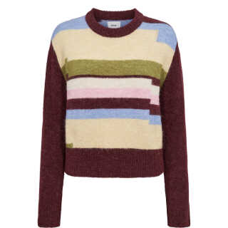 Nuriette pixel stribe pullover