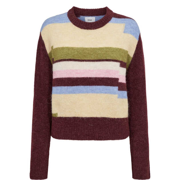 Nuriette pixel stribe pullover